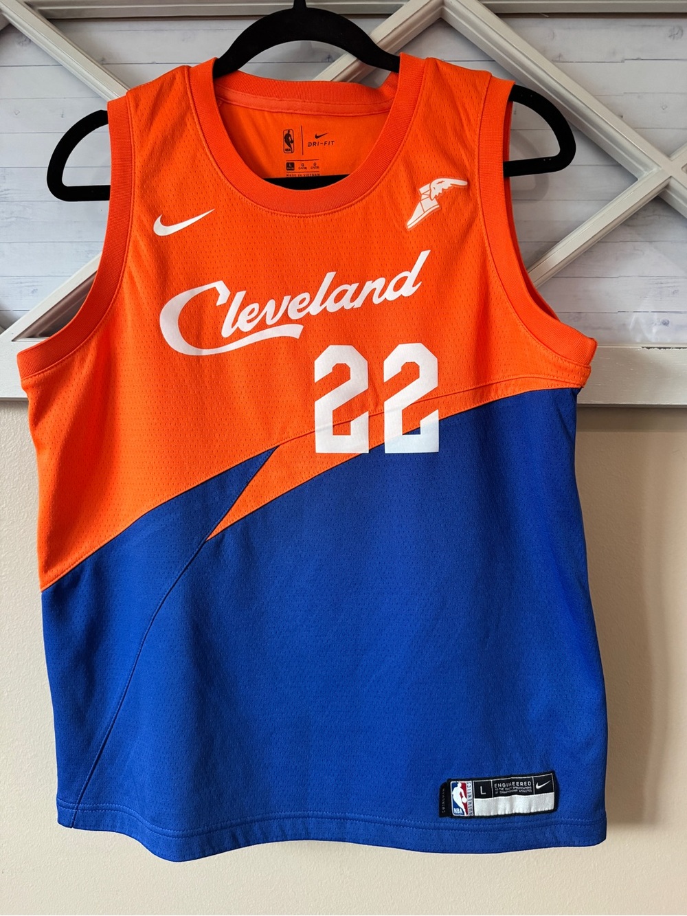 Cleveland Cavaliers Larry Nance Jr #22 Vintage Youth Jersey Large Nike Dri Fit